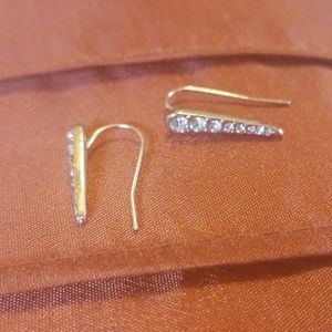 Rose gold ear huggers